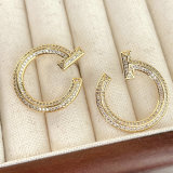Mirco pave nail earring