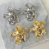 Metal Flower Earring