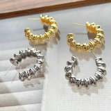 Metal Bamboo Earring