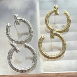Mirco pave nail earring