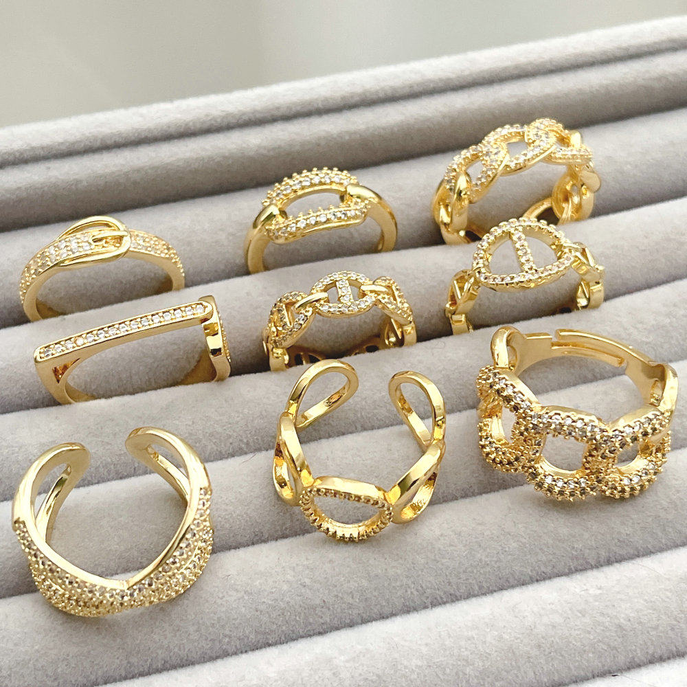 Pave adjustable ring