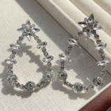 Big drop bling crystal earring
