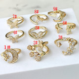 Mirco Pave Eye Adjustable Ring