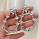 Big drop bling crystal earring