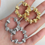 TB ball hoop earring
