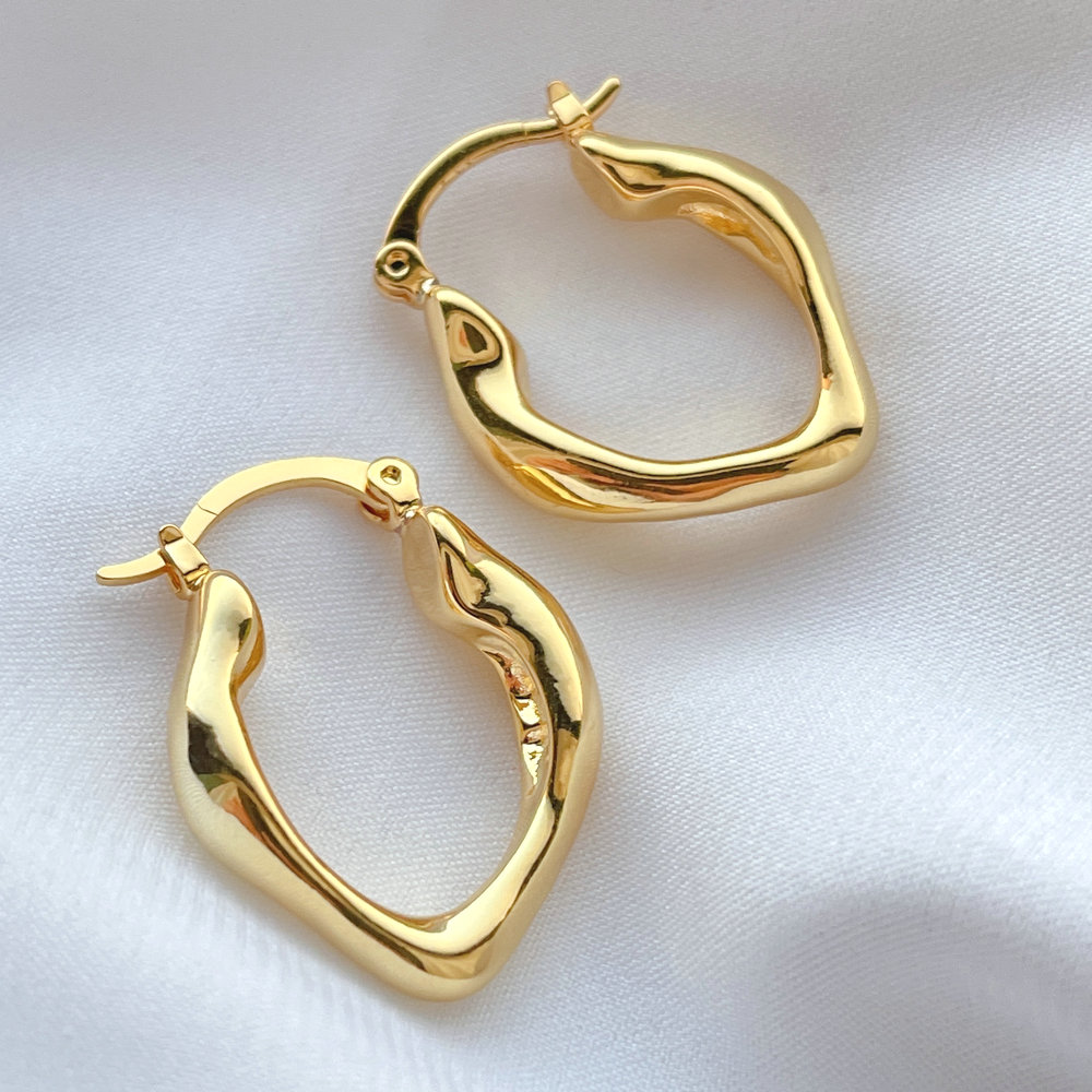 U hoop earring