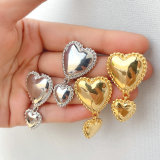 Long heart earring
