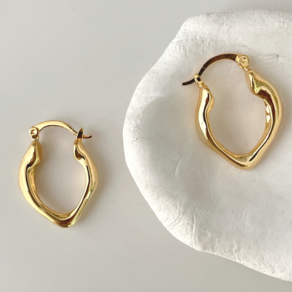U hoop earring