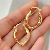 U hoop earring