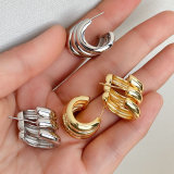 Metal u hoop earring