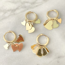 Heart charms earring