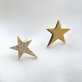 Pave Star Earring Stud