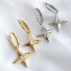 Hoop earring with star pendant
