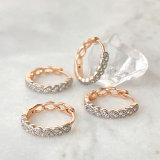 16mm Silver and gold color mix hoop earring