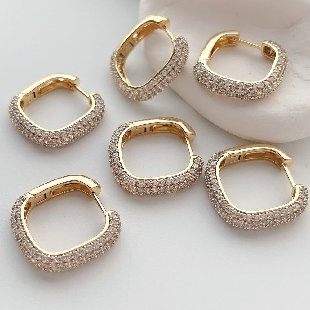 Square Zircon Earring
