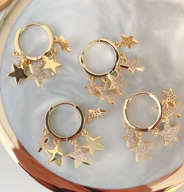 Star charms earring