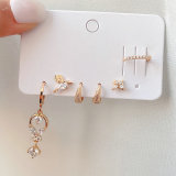 6 piece set charms earring