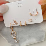 6 piece set charms earring