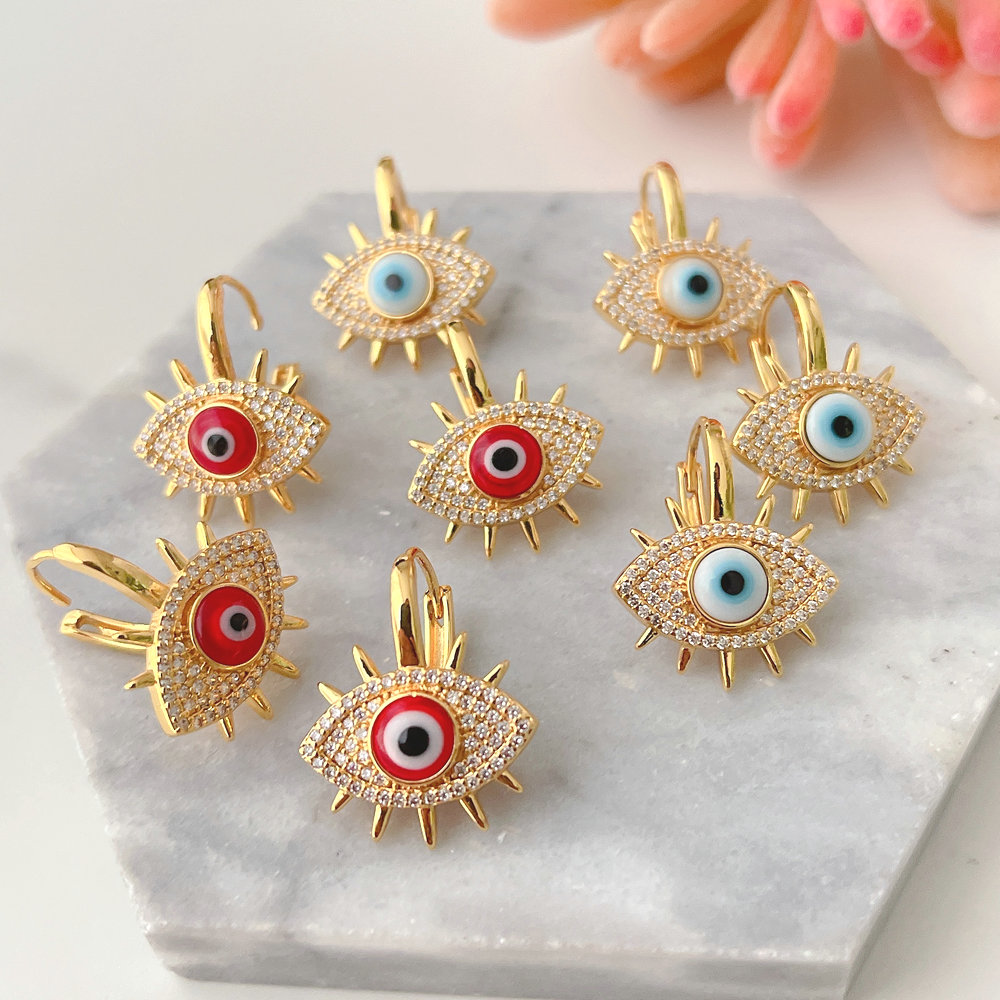 Enamel eye Earring
