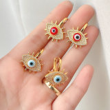Enamel eye Earring