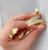 Pave zircon fine bangle