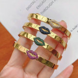 Pave lip bangle for women jewelry