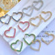 Zircon hearts earring