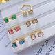 Pave zircon adjustable ring