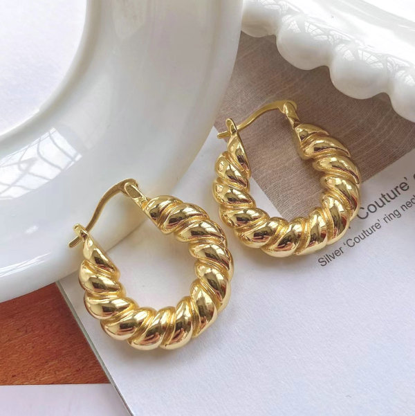 Solid twist Earring