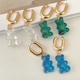 Acrylic Bear Pendant Earring