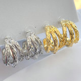 Plain fan earring CMEYSL-2372274