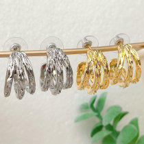 Plain fan earring CMEYSL-2372274