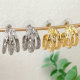 Plain fan earring CMEYSL-2372274