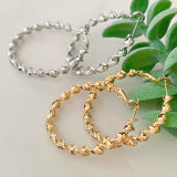 Twist hoop earring