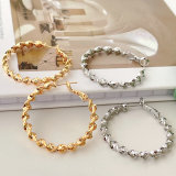 Twist hoop earring
