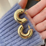 Fat big hoop earring