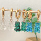 Acrylic Bear Pendant Earring
