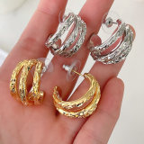 Plain fan earring CMEYSL-2372274