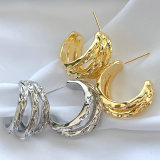 Plain fan earring CMEYSL-2372274