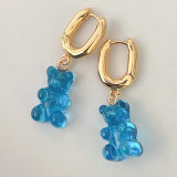 Acrylic Bear Pendant Earring