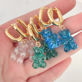 Acrylic Bear Pendant Earring