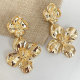 Fashion Plain Metal Flower Earring CMEADL-2373118