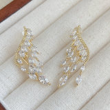 18K Gold Plated  Leaf Earring CMEAN-2376952