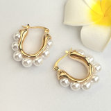 U-shaped Pearl Earring CMEADL-2376945