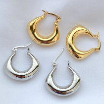 Oval Metal Earring CMEDYX-2376963