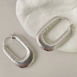 Striped U-shaped Earring CMEDYX-2376962