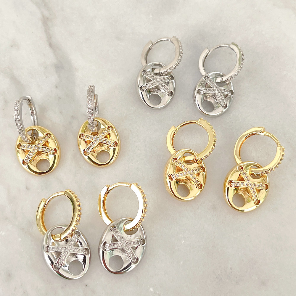 18k Gold Plated Drop Earrings