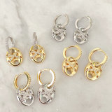 18k Gold Plated Drop Earrings
