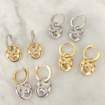 18k Gold Plated Drop Earrings