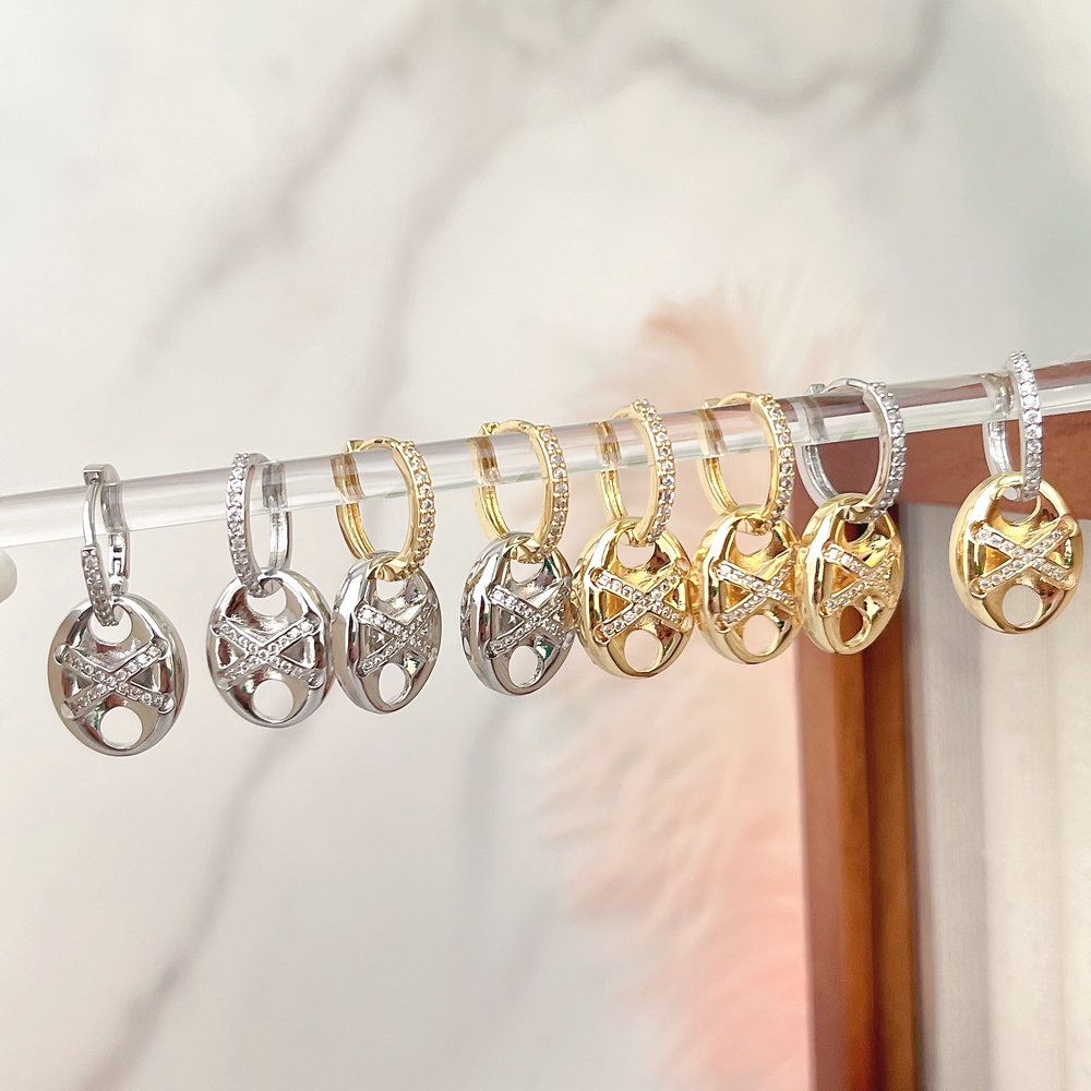 18k Gold Plated Drop Earrings